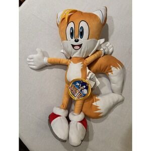 Giant Sonic The Hedgehog Tails Plush 20 inch Collectible.   Brand New!